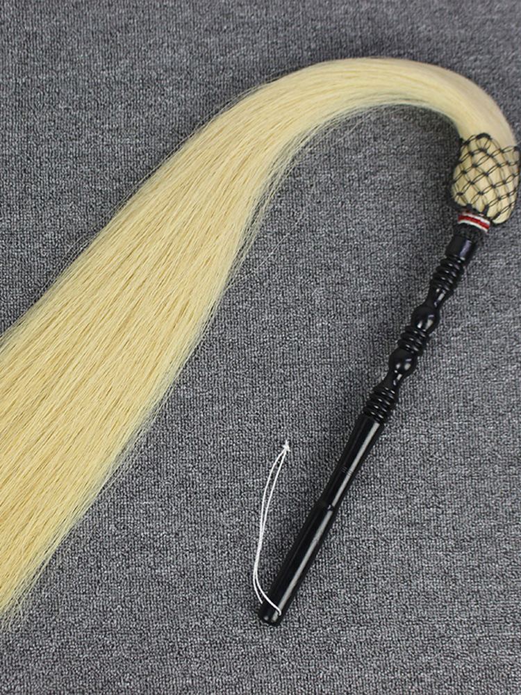真马尾太极拂尘蝇甩子法器道具浮尘道士用品太监佛尘扫掸子浮沉