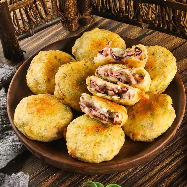 渔见海苔章鱼饼500g 冷冻速食油炸小吃半成品炸鸡汉堡半成品菜