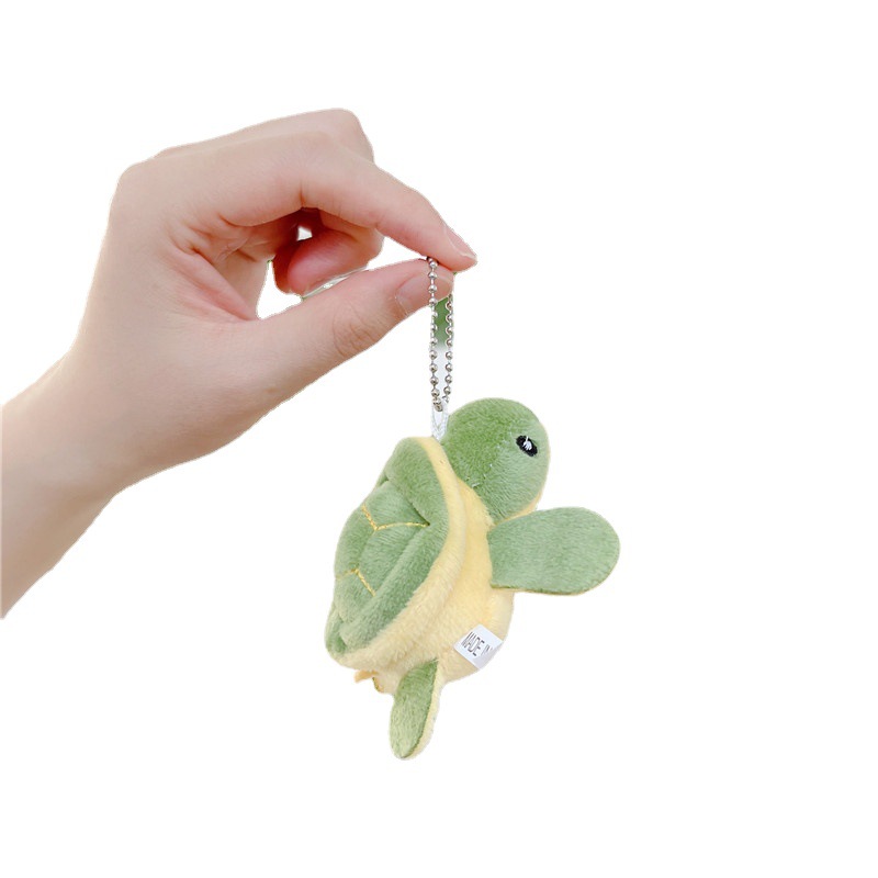 Cute Little Turtle Plush Toy Turtle Pendant Game Small Gift Children Doll Keychain Accessories Little Doll