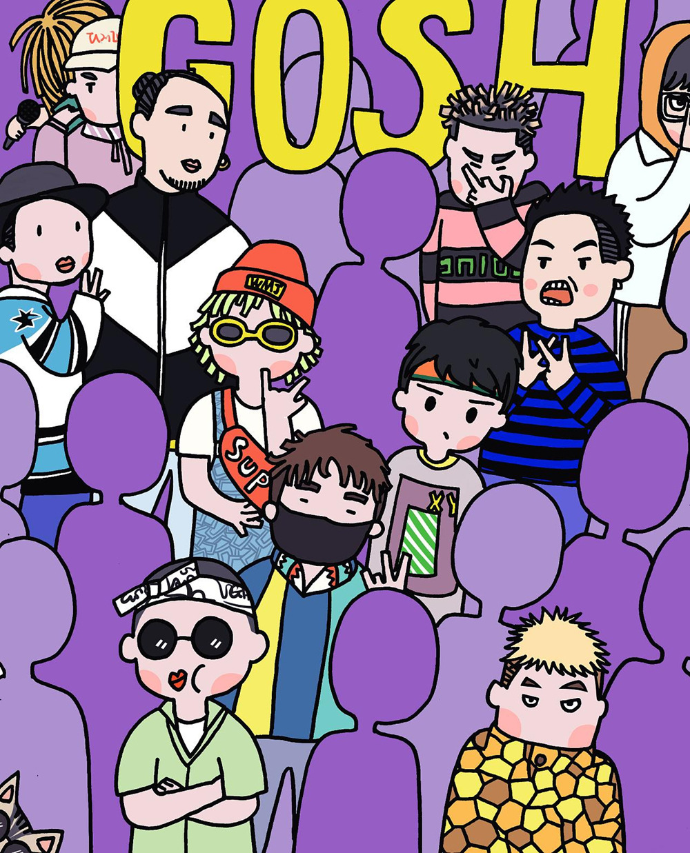 勒是雾都重庆gosh厂牌logo项链钛钢吊坠挂件链子配饰品