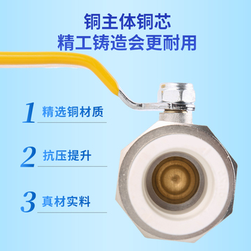 天一 金牛 ppr单内丝全铜球阀 品质家装 活接球阀 阀门4分 6分1寸