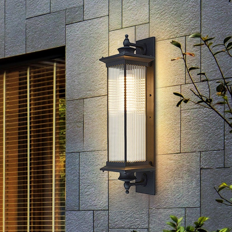 壁灯户外庭院欧式太阳能别墅外墙门口阳台走廊室外中式复古防水灯
