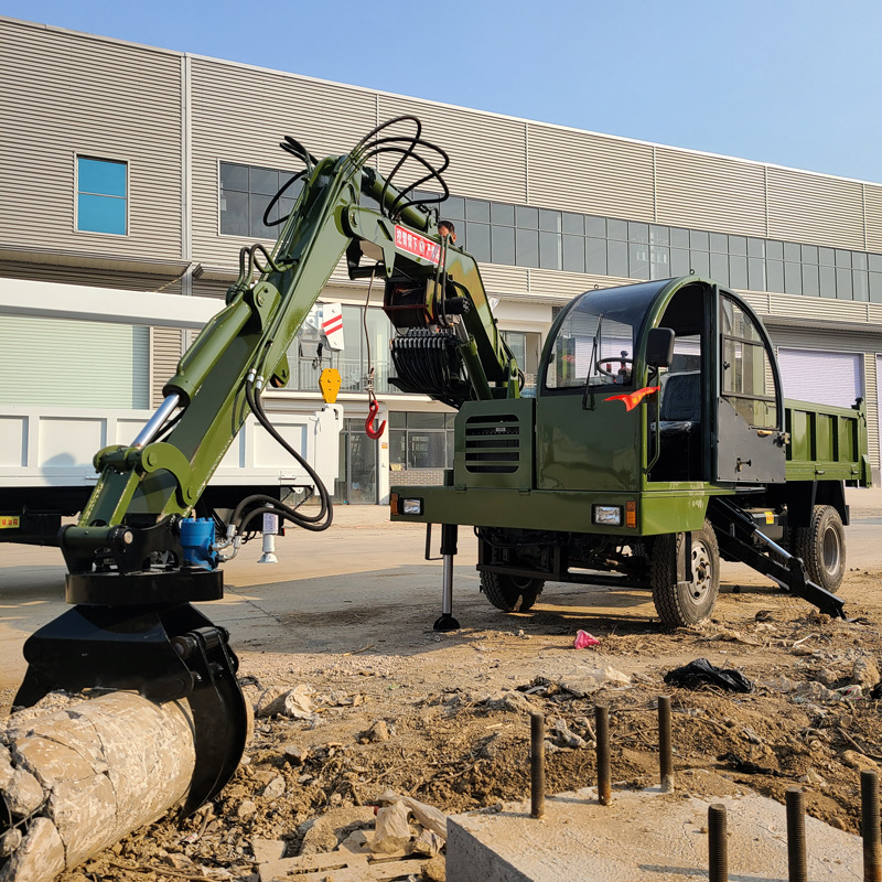 小型四驱随车挖 厂家销售汽车改装农用随车挖 龙门吊随车挖掘机