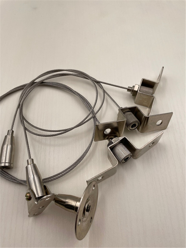 钢丝绳配件灯饰吊码灯具挂线安全挂钩挂画线挂画钩挂画器双头配件