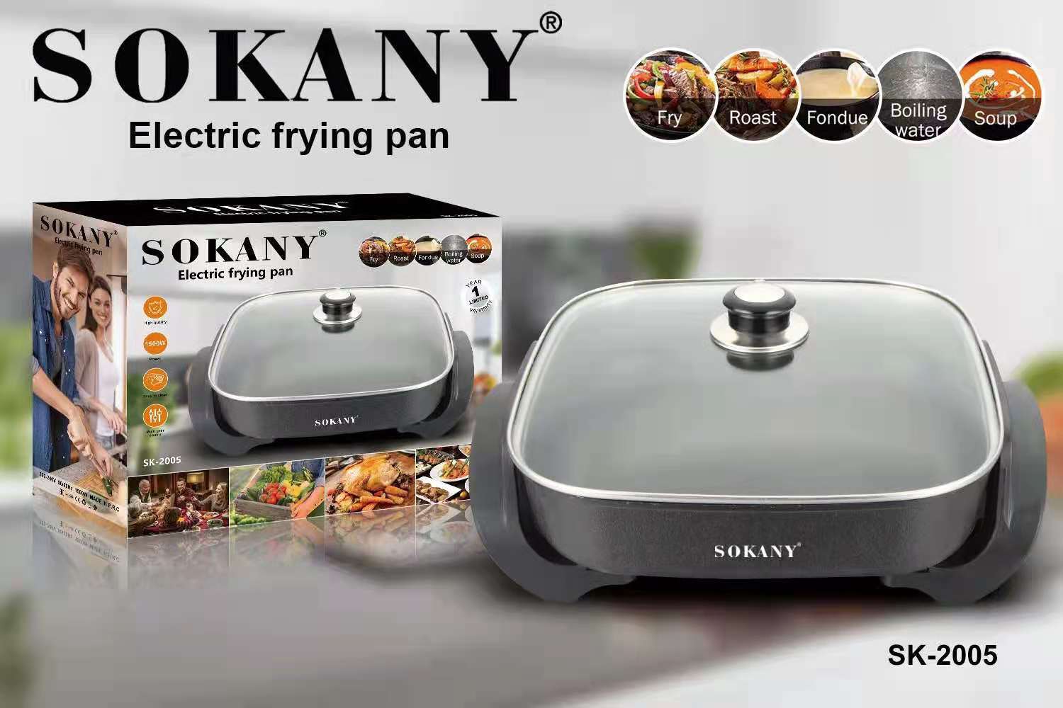 Frying Pan Electric Frying Pan Electric Fry Pan Electric Frying Pan Electric Baking Pan 110V American Standard