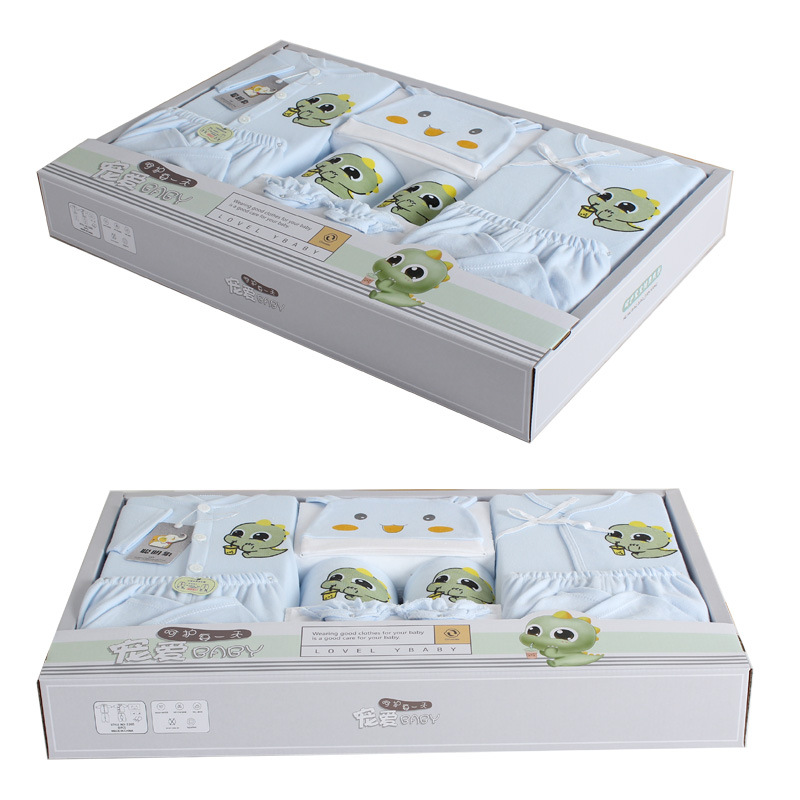 Newborn Gift Box Newborn Newborn Pure Cotton Infant's Outfit Baby One Month Old Autumn and Winter Gift Supplies Mother and Baby