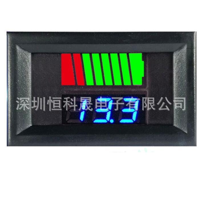 6V-72V电动车电瓶蓄电池电量表显示器直流数显锂电池车载电压表