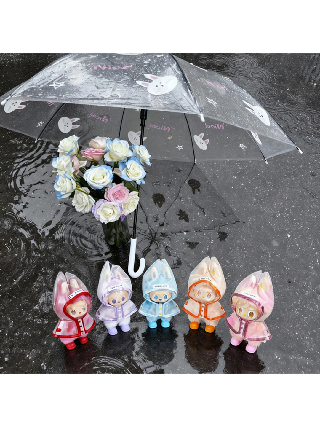 labubu前方高能娃衣17cm公仔玩偶服装一二三代拉布布衣服雨衣套装