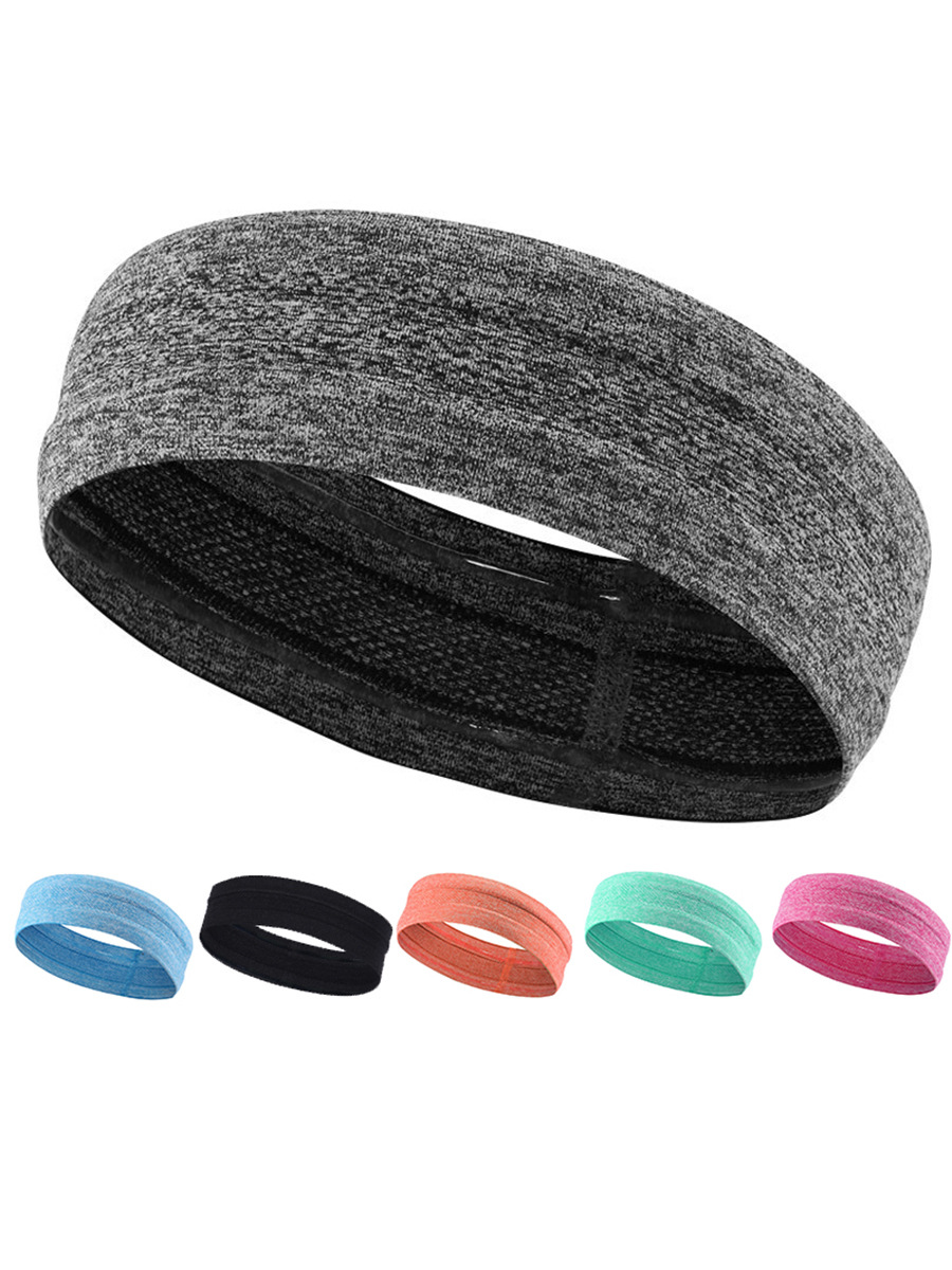 cross-border exercise hair band yoga fitness absorb sweat running hair band silicone non-slip guide sweat headband sports scarf