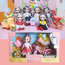 新款洋娃娃礼盒公主娃娃套装女孩换装拉杆箱过家家玩具儿童节礼物