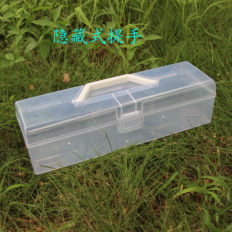 Large Calligraphy Supplies Box Portable Clear Portable Toolbox Gouache Watercolor Painting Pencil Case Small Items Storage Box