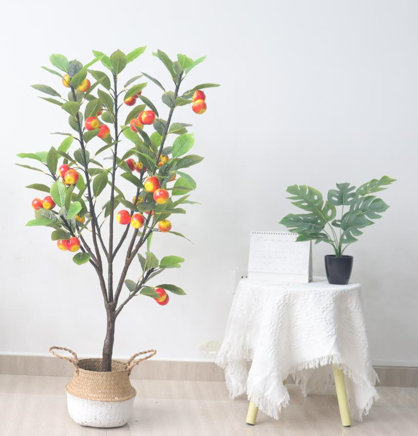 Factory Direct Sales Simulation Green Plant Apple Tree Pomegranate Tree Begonia Fruit Tree Orange Tree Lemon Tree Interior Decoration Ornaments