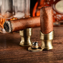 CIGARLOONG茄龍雪茄烟托配雪茄钻不锈钢旅行便携式礼盒包装
