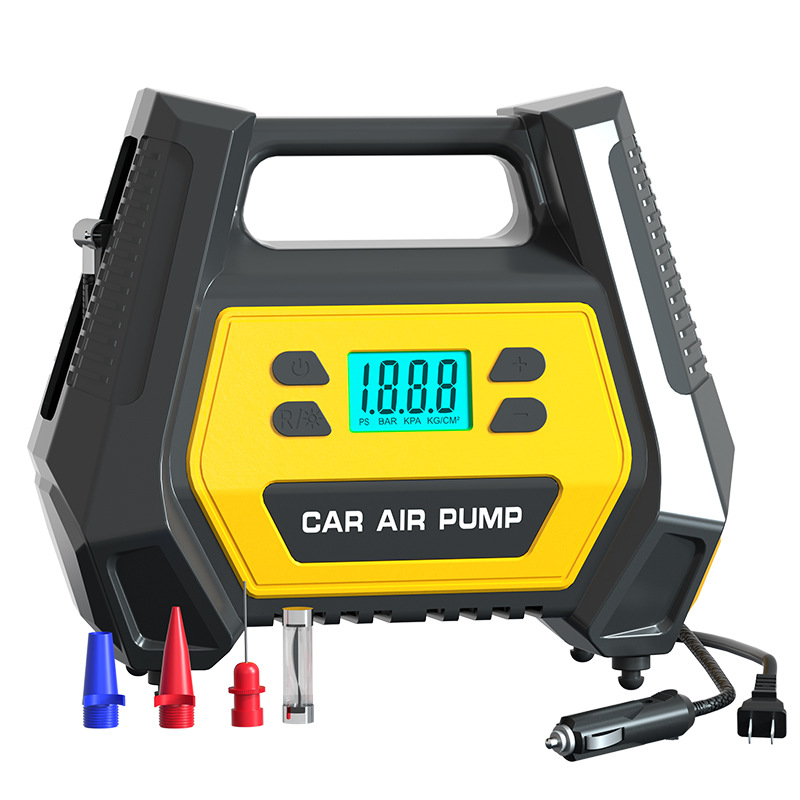 AC/DC for Home and Car Vehicle Air Pump Double Cylinder 12V Electric Tire Pump Portable Tire Car Air Pump