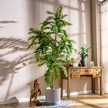 仿真植物香椿树假树盆景摆件室内客厅大型仿生绿植橱窗造景装饰