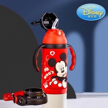迪士尼儿童保温水杯家用幼儿园宝宝小孩喝水杯子吸管学饮杯壶防摔