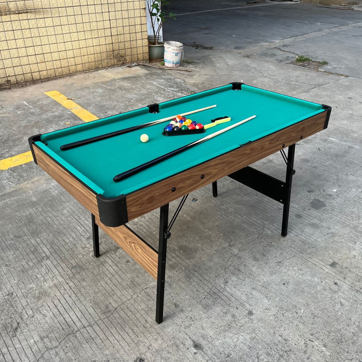 青少年儿童折叠台球桌1.4米桌球台 可折叠款 美式英式撞球台-阿里巴巴