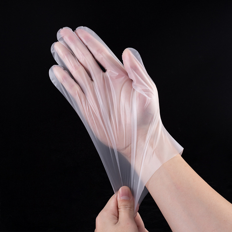 一次性手套食品级tpe加厚家用卫生餐饮清洁pvc防护手套耐用100只-阿里