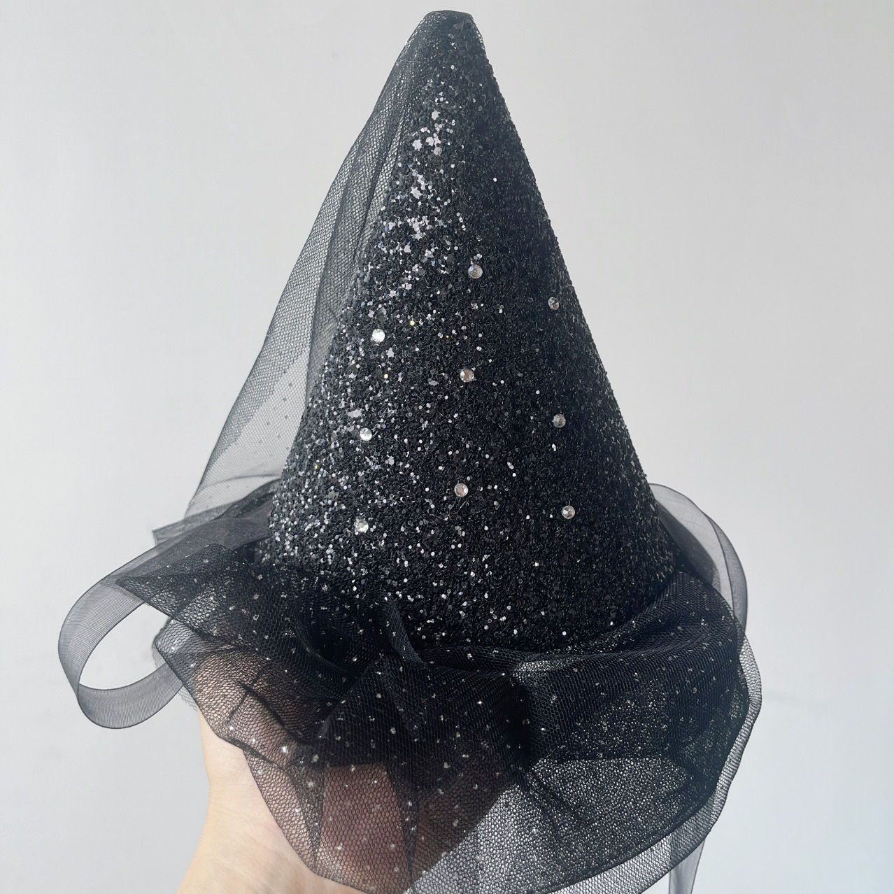 韩国ins风儿童生日帽party派对宝宝周岁满月摆拍摄影道具头纱帽