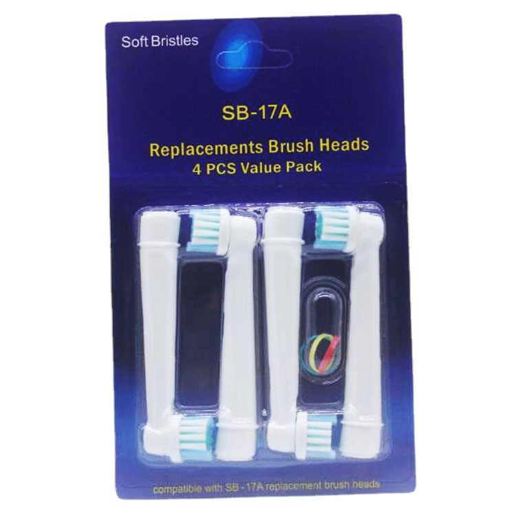 厂家直销电动牙刷头 SB-17A杜邦刷毛 英文包装适用oral B