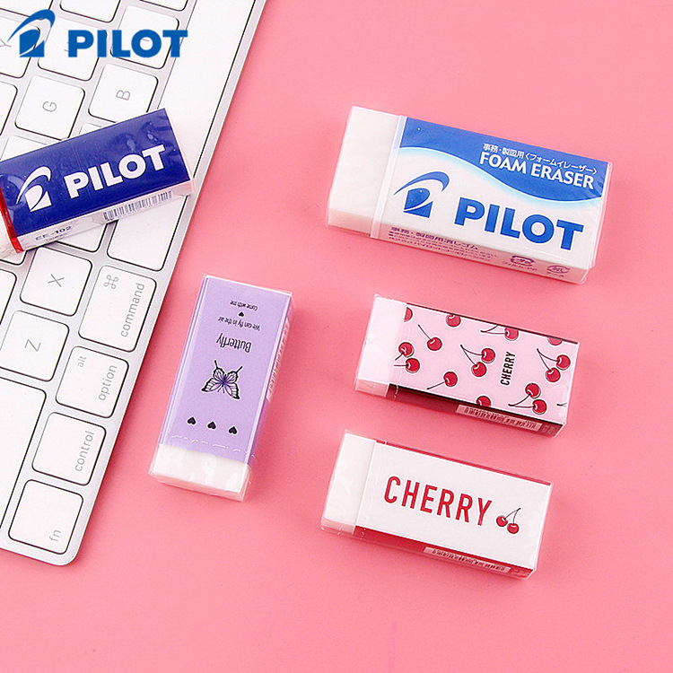 日本pilot百乐橡皮擦进学生儿童无碎屑像皮砖女大中小号象皮er-f6