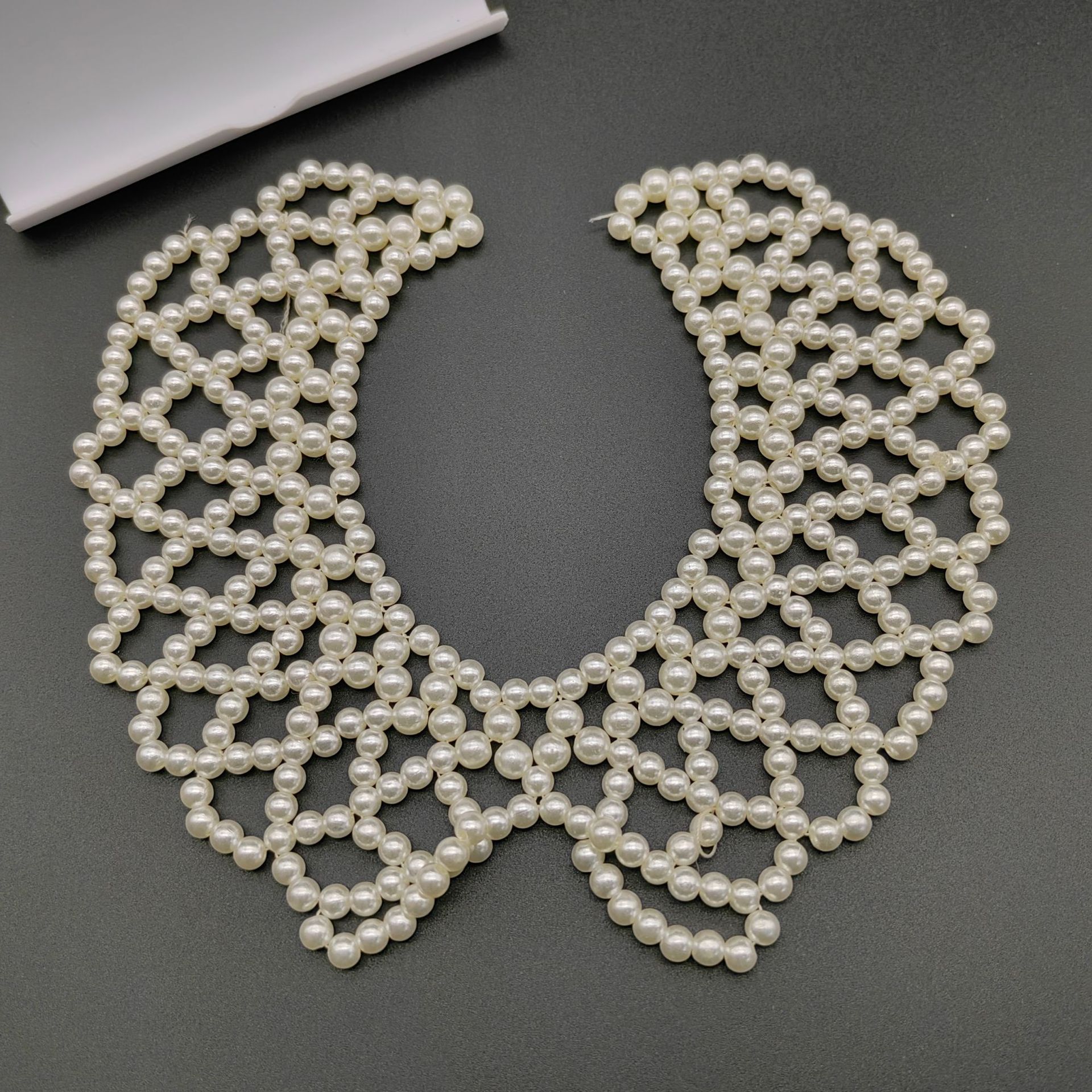 Spot Pearl Fake Collar Accessories Woven Scarf Clothing Accessories Hand Knitted Collar Matching Decoration