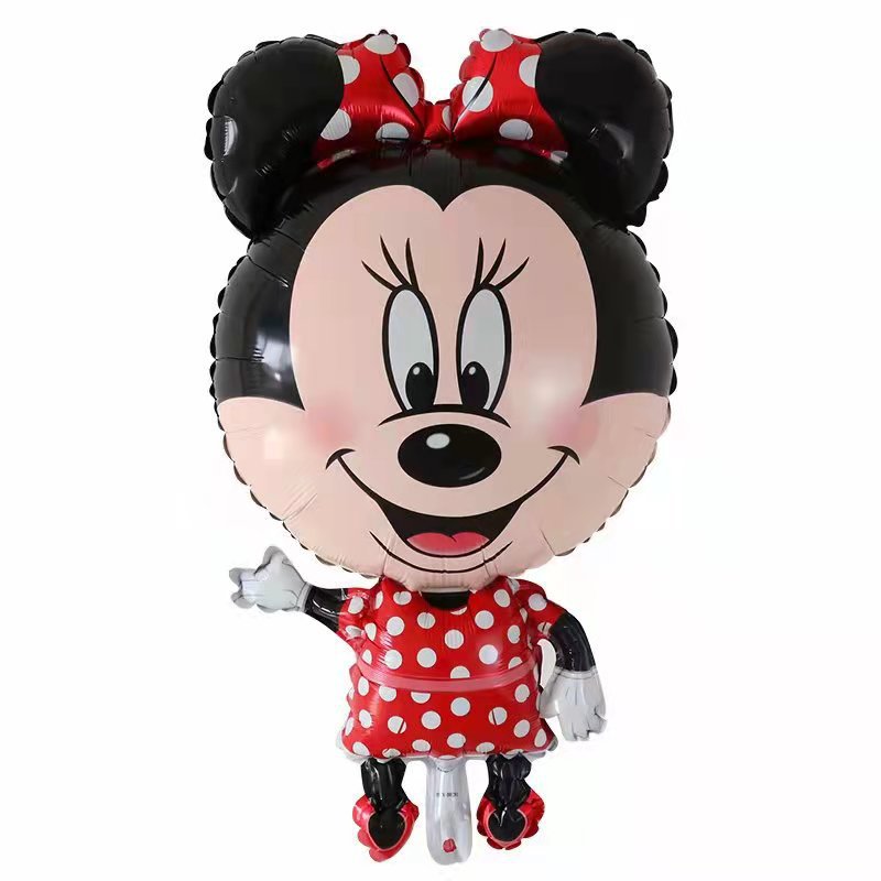 新款大号立体大头米奇铝膜气球 卡通米老鼠铝箔气球 米奇造型气球