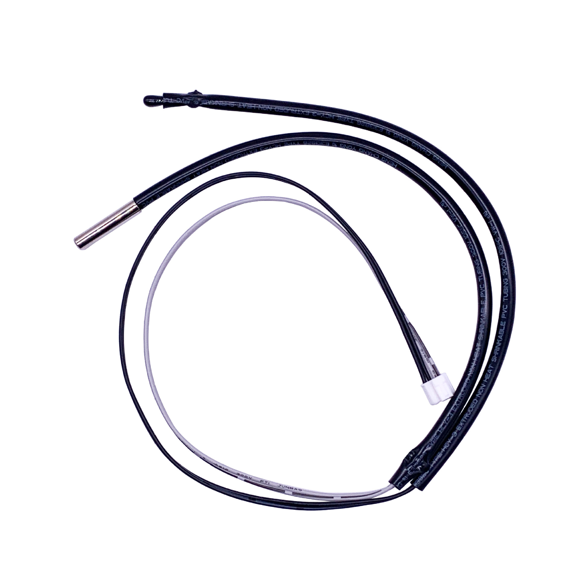 双感温探头 温度传感器ntc热敏电阻 铜壳镀镍水滴头感应温度探头