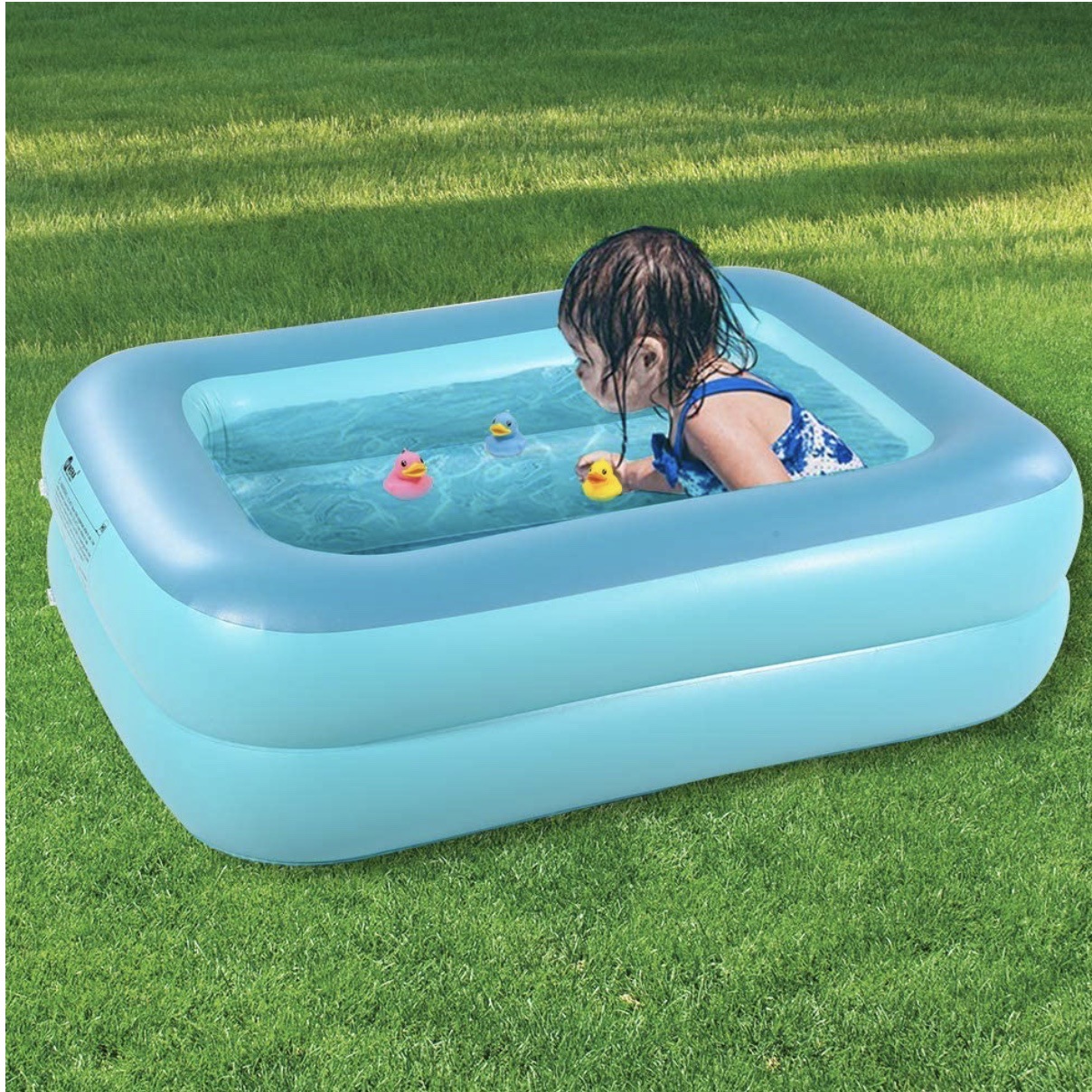 厂家定制pvc充气泳池 户外草坪儿童洗澡玩耍游泳池 加厚充气水池