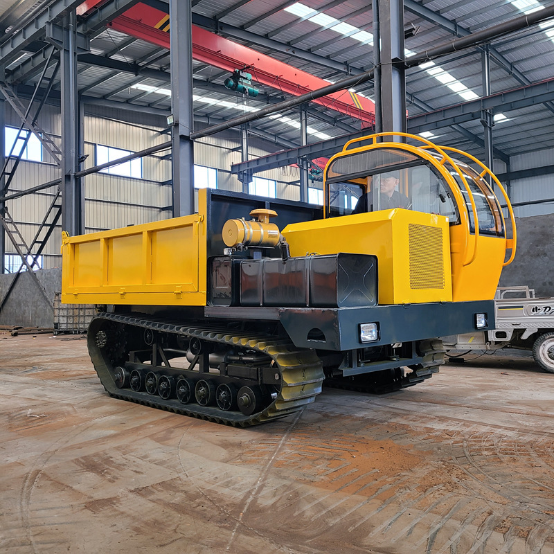 厂家定做6吨橡胶履带翻斗车 小型水利履带自卸车 拉混凝土履带车