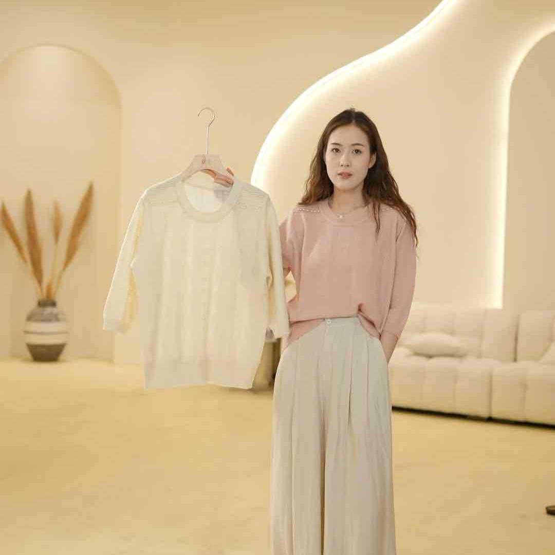 h0428-180高货天蚕丝羊毛提花上衣g-阿里巴巴