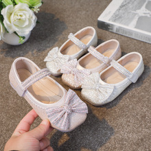 女童公主鞋2023春夏季小女孩水晶鞋儿童演出鞋时尚软底舒适舞蹈鞋