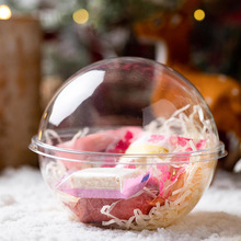 慕斯球透明圆球型生日蛋糕盒子商用网红圣诞节水晶星球甜品包装盒