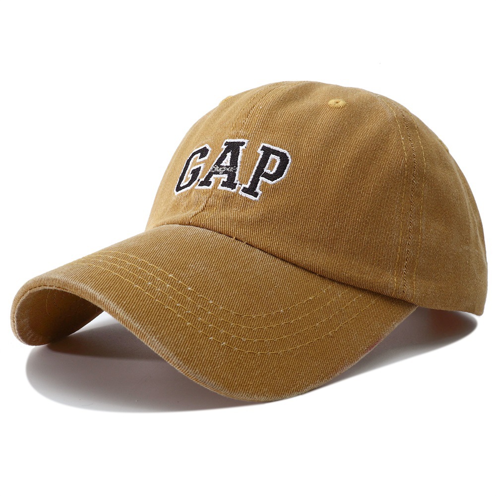 欧美亚马逊外贸跨境软顶复古棒球帽夏gap字母刺绣鸭舌帽子男批发