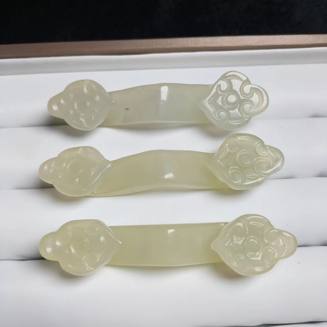 古玩杂项河南石佛寺仿古玉器批发 立体玉如意摆件挂件批发