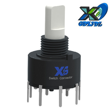 灯具旋转开关两档 三档 四档 五档 六档 波段开关旋转式2-8位