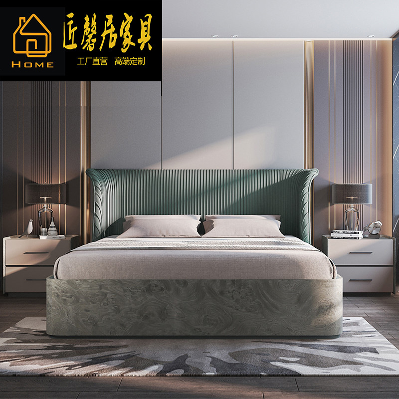5米软包高靠背定制大床