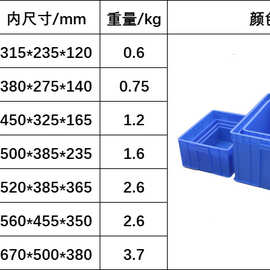 加厚塑料长方形食品级周转箱五金零件盒物流筐工具盒大胶箱养龟箱