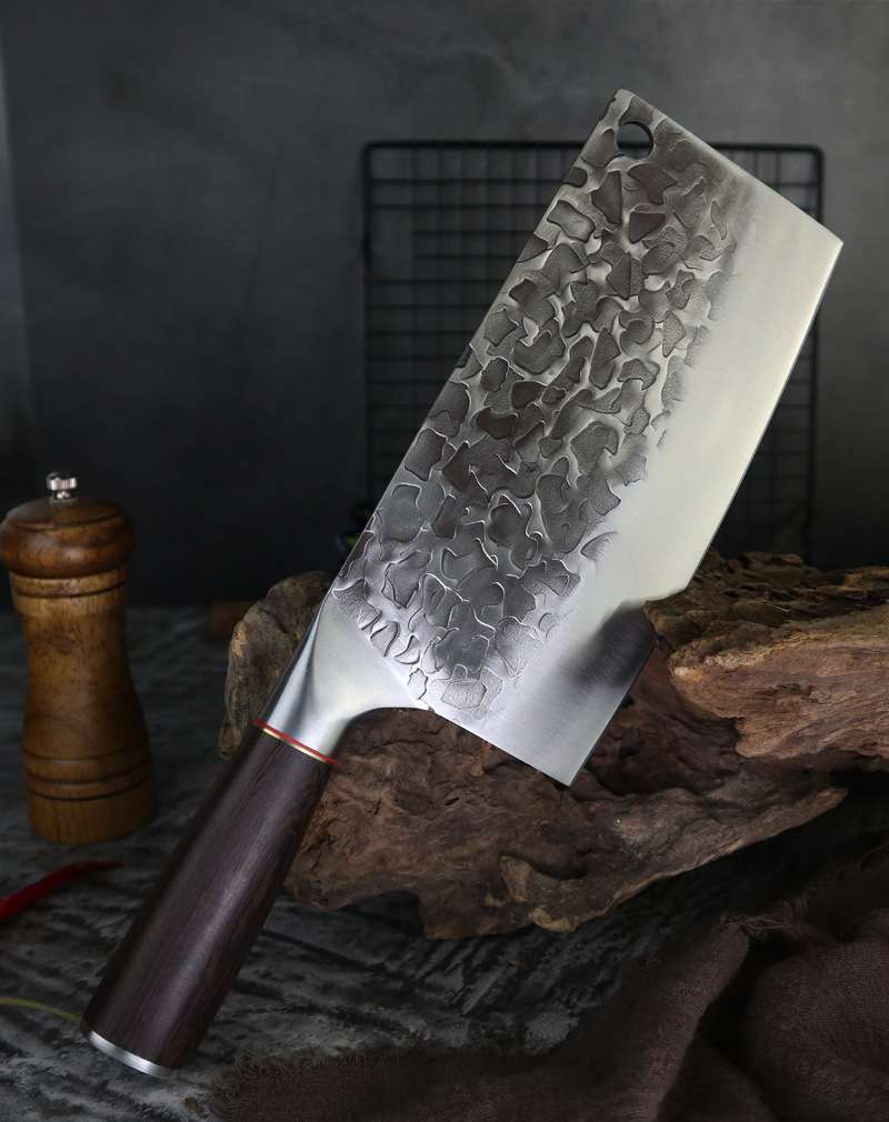 阳江菜刀家用手工锻打不锈钢切片切肉斩骨刀斩切两用厨师厨房刀具