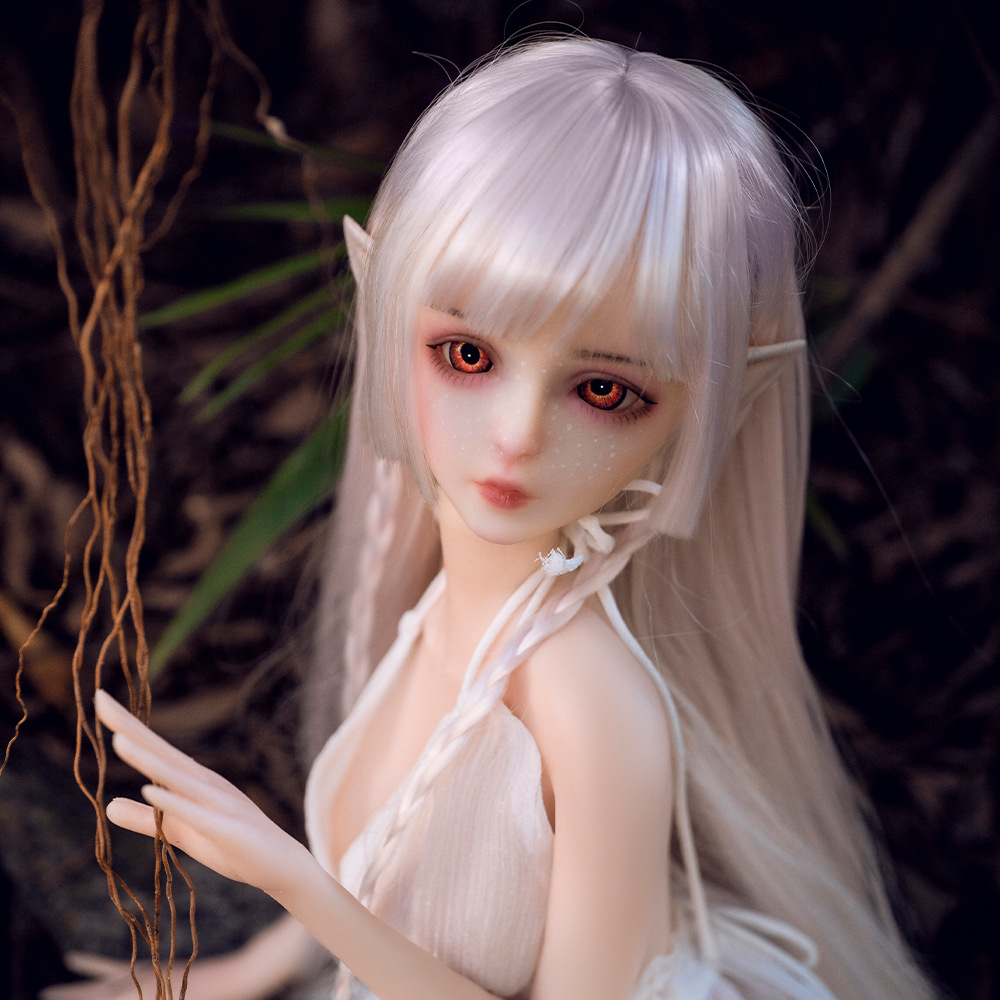 虞姬二次元全硅胶实体娃娃森精灵60cm免充气真人版性玩具女朋友