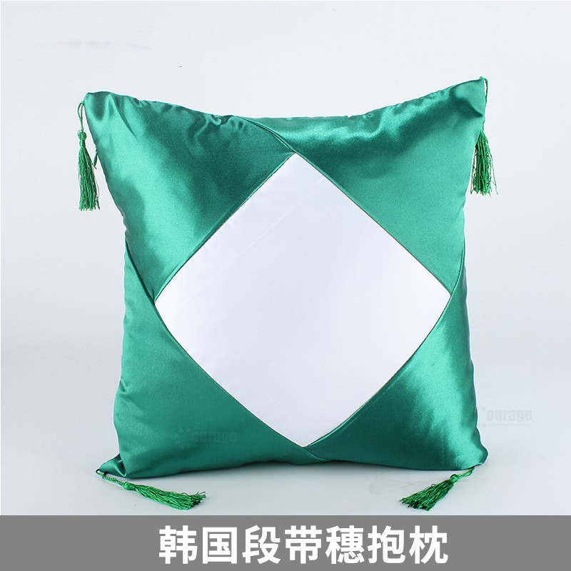 Thermal Transfer Printing Sublimation Image Logo Advertising Gift Cushion with Spike Pillow DIY Blank Consumables with Knot Pillowcase