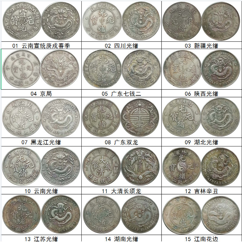 古代银元的价格及图片图片