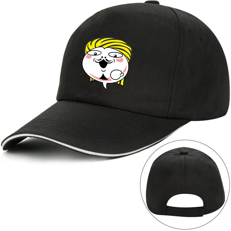 火影忍者帽子决斗场男女鸭舌帽动漫手游棒球帽挑衅摸头表情包帽子