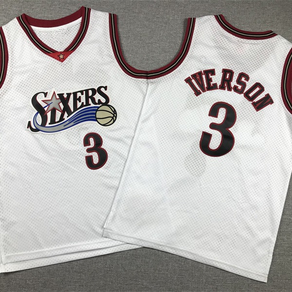 儿童篮球服76人队3号艾弗森球衣童装 basketball jersey for kids