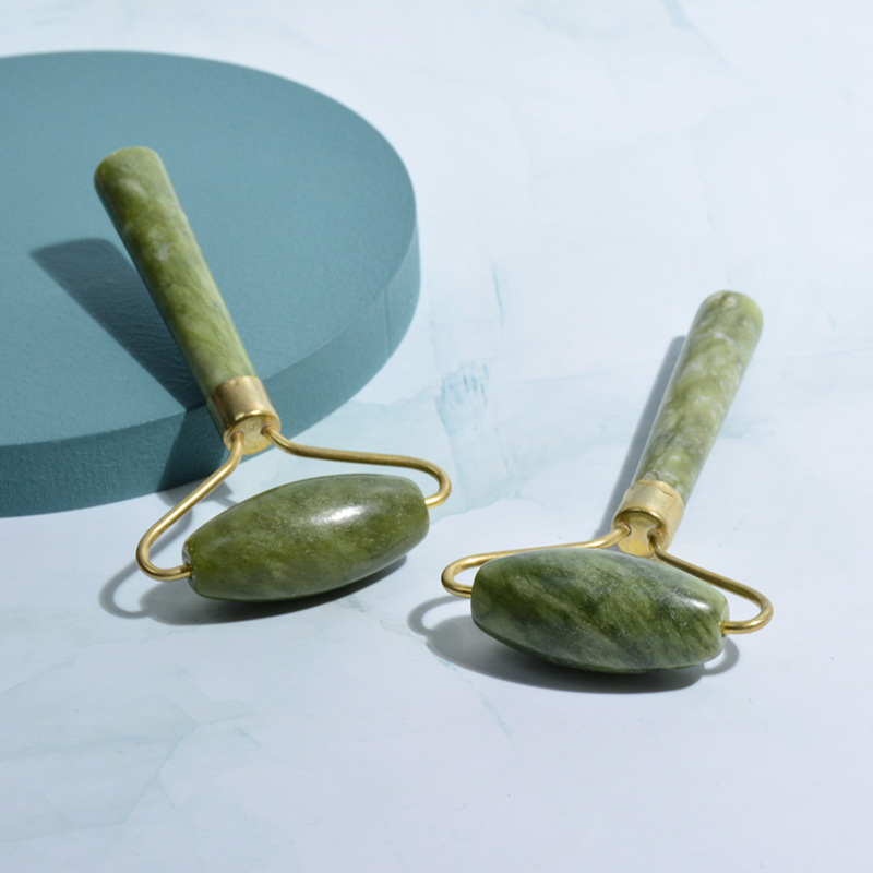 宏兴工厂玉石滚轮按摩器 滚轮按摩面部美容按摩器 按摩棒批发