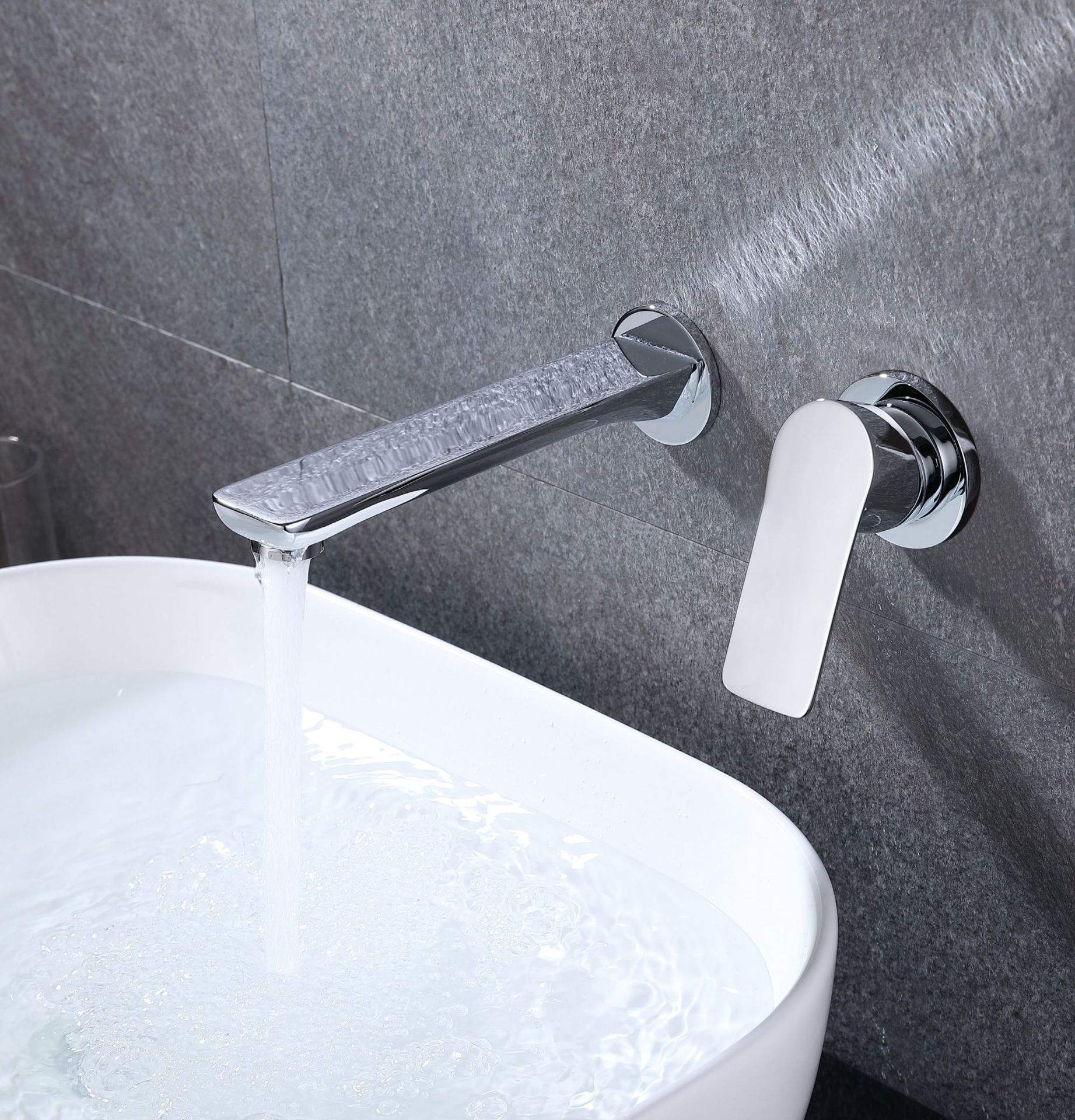 暗装入墙两件套现代面盆浴室脸盆龙头拉丝金面盆水龙头厂家直销