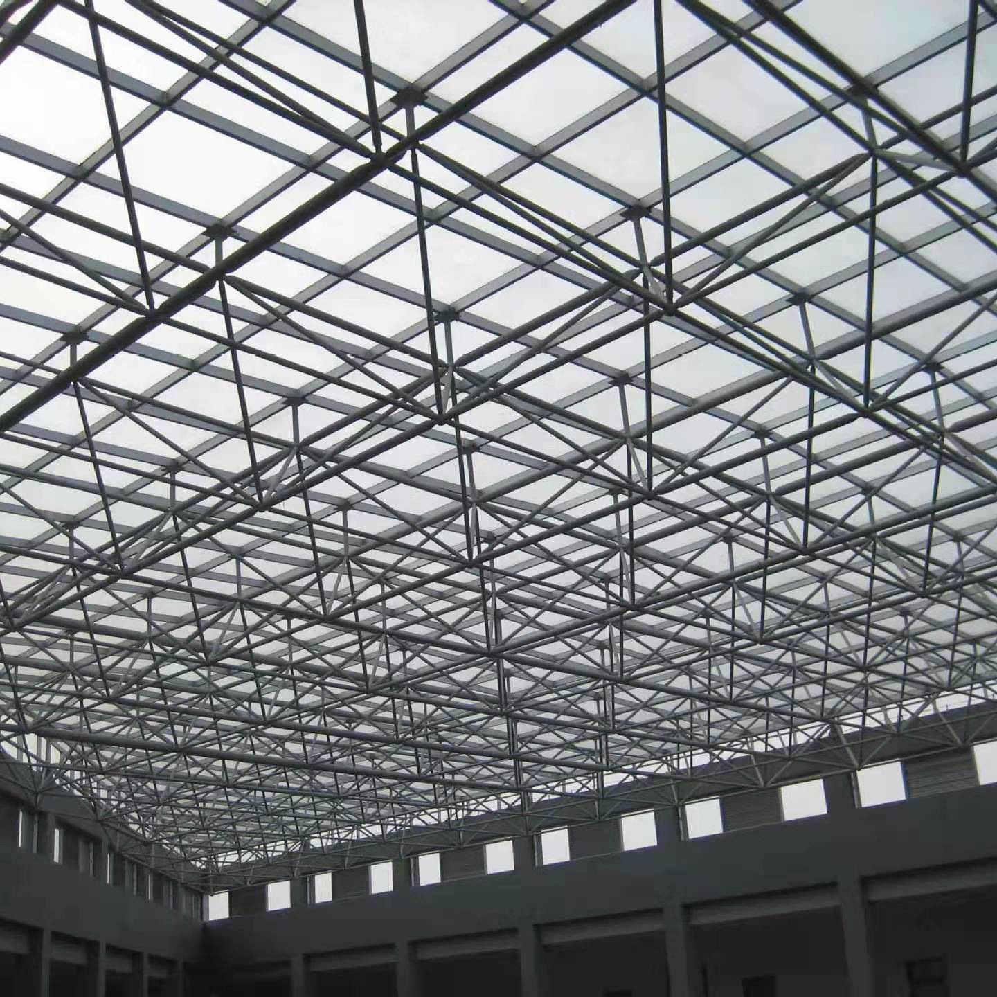 网架厂家承接工程 螺栓球钢结构球形网架 干煤棚网架加油站棚顶