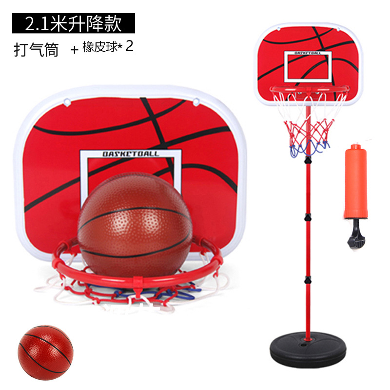 Cross-Border Foreign Trade Outdoor Indoor Sports Iron Pole Basketball Hoop Baby Shooting Frame Children's Adjustable Basketball Stand Toys