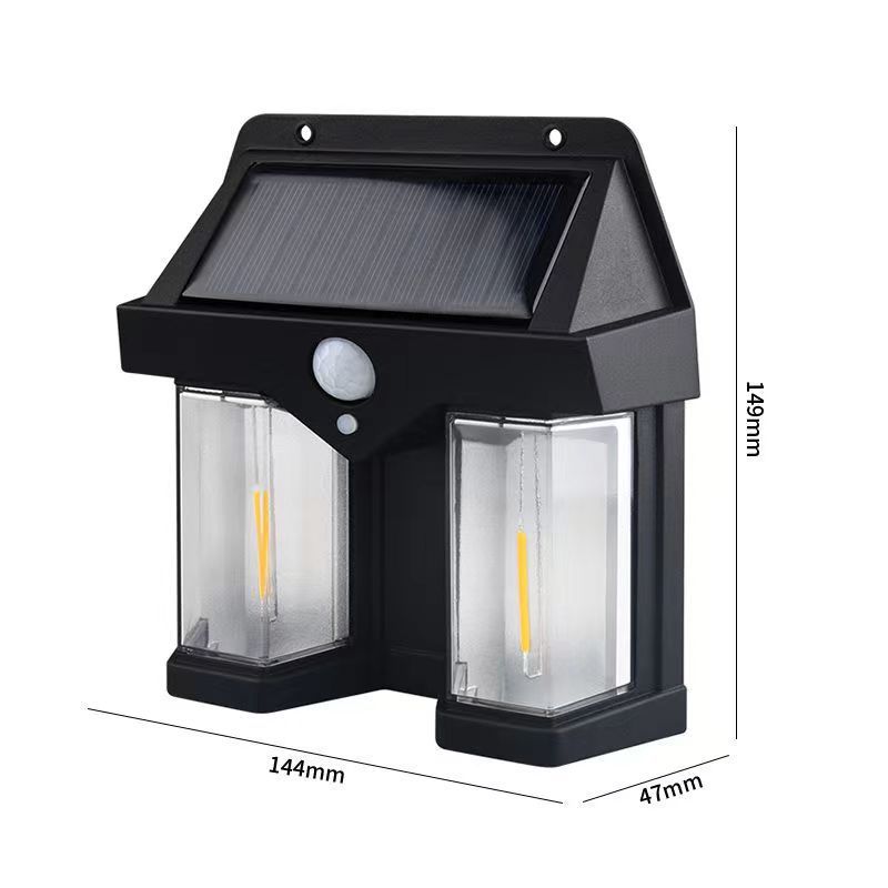 BK-888 Solar Lamp Outdoor Yard Lamp Wall Lamp Lighting Home Garden Waterproof Outdoor Energy-Saving Street Lamp