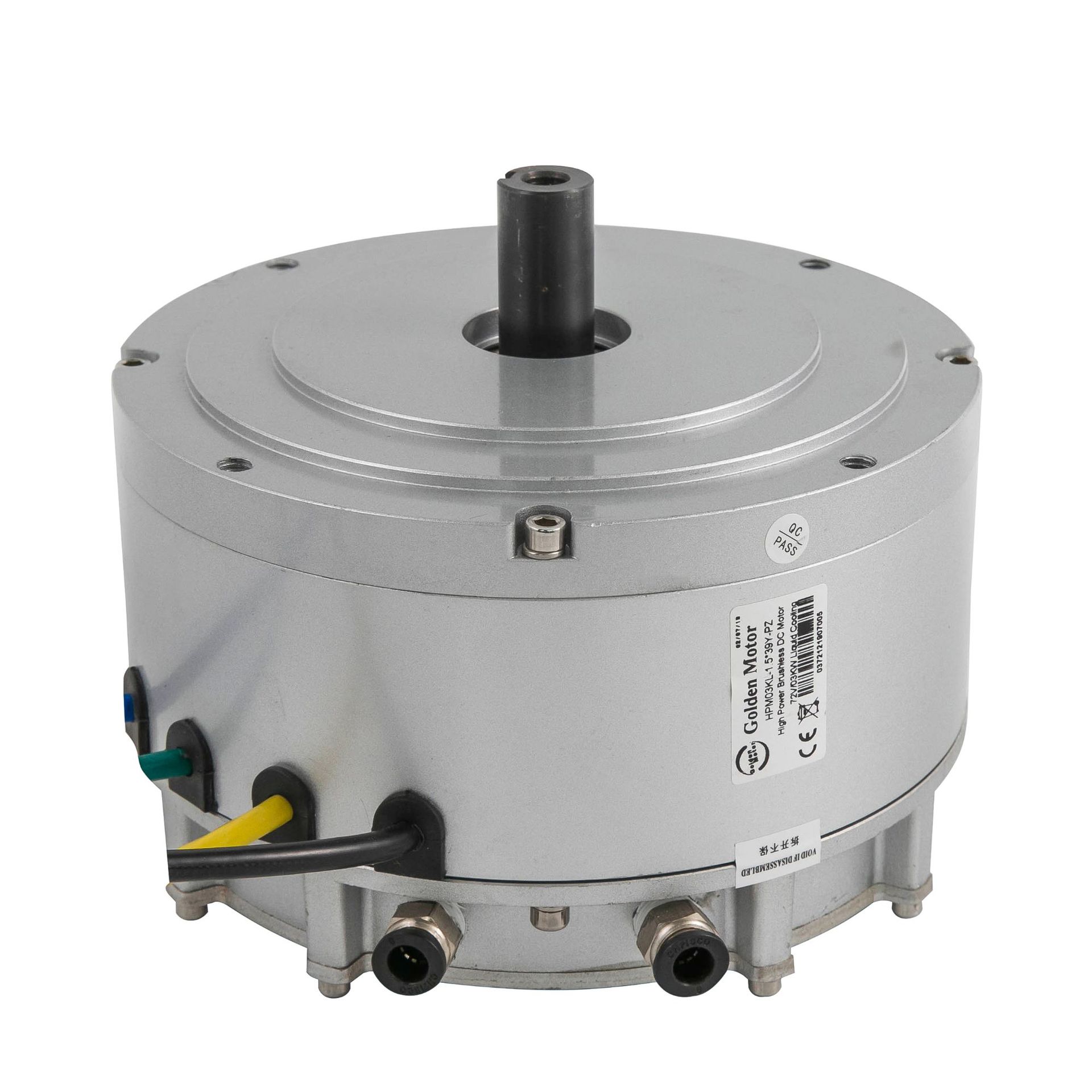 【厂家直销】48v72v3kw5000rpm直流无刷水冷风冷电机